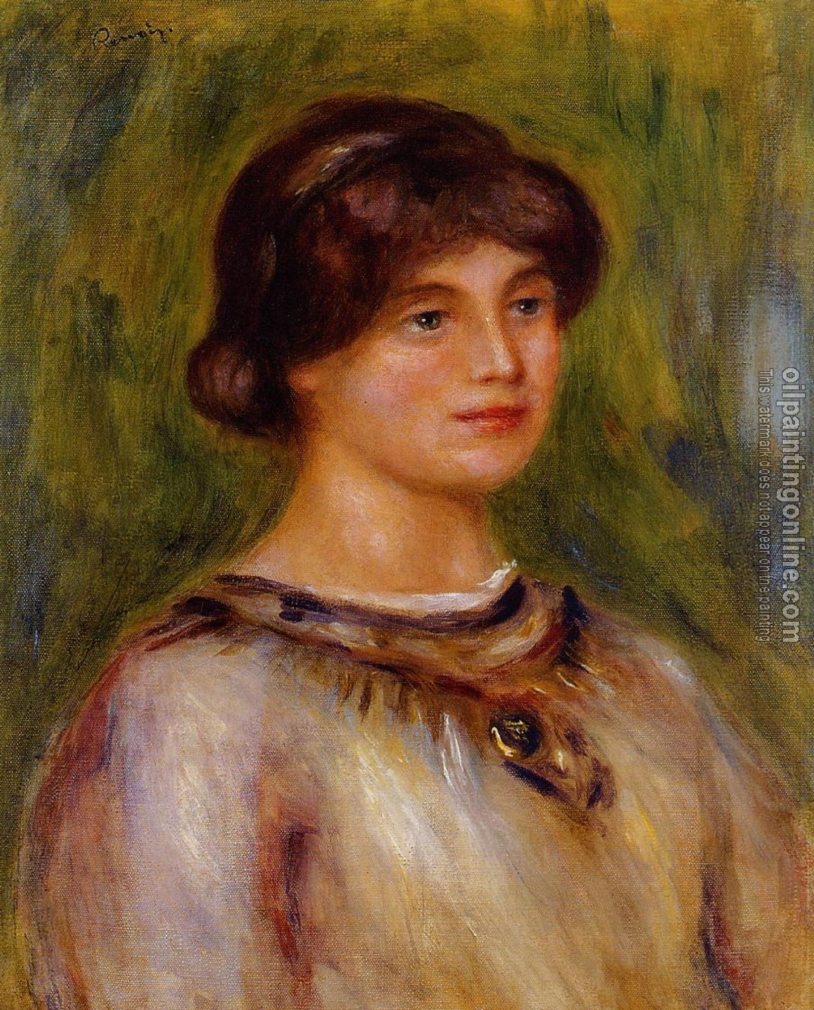 Renoir, Pierre Auguste - Portrait of Marie Lestringuez